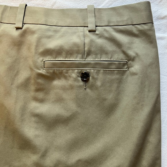 John W Nordstrom Dress Pant Men 44W 30L Beige Smartcare Wrinkle Free 100% Supima - Picture 6 of 11